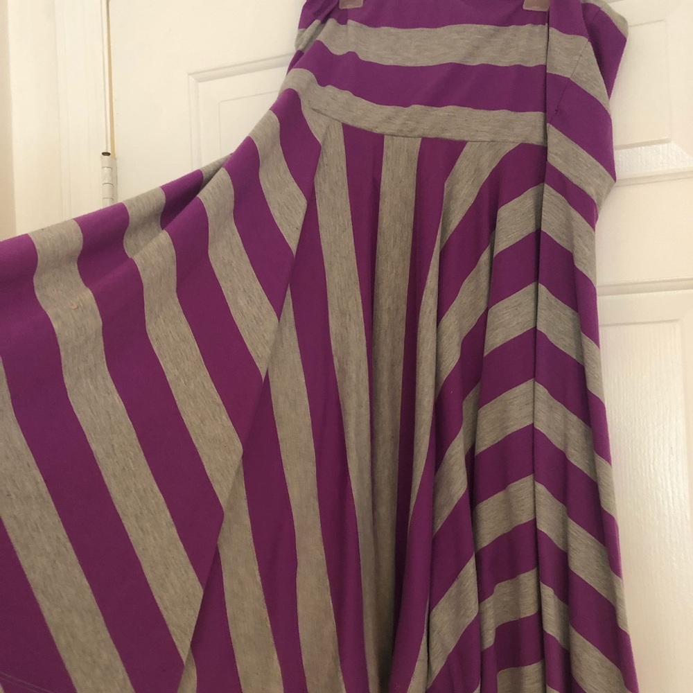 striped sleeveless dress